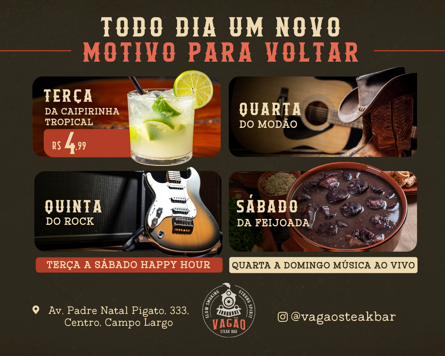 Vagão Steak Bar - cortesia