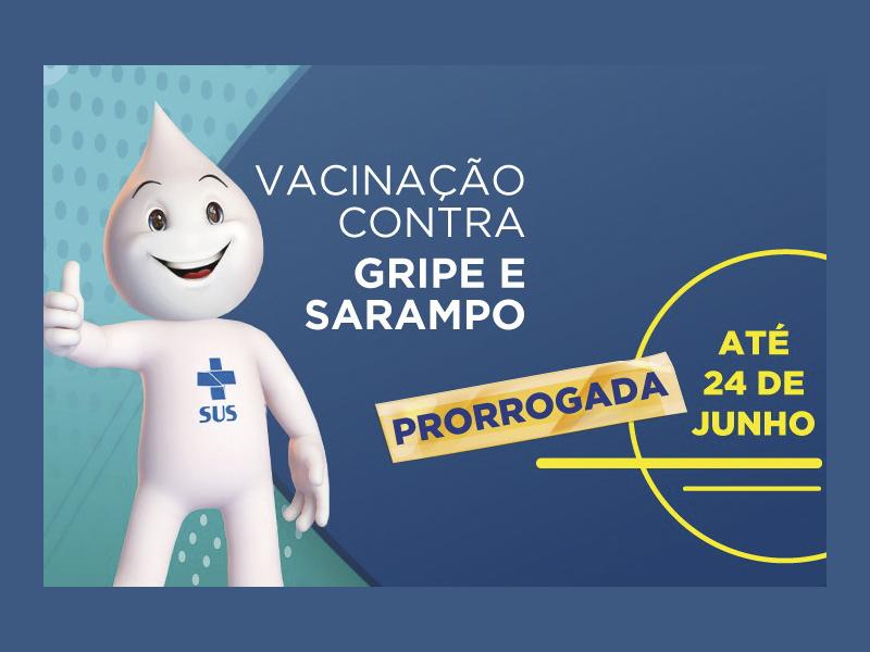 Campanha de vacinação contra gripe e sarampo é prorrogada até 24 de junho no Paraná