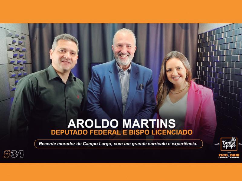 Recente morador de Campo Largo, Aroldo Martins tem muita experiência a compartilhar e muito conteúdo para agregar