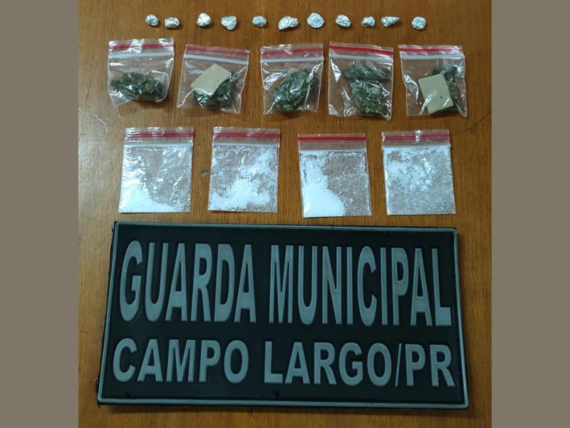 Equipe da Guarda Municipal prende suspeito de tráfico de drogas no Jardim Meliane 