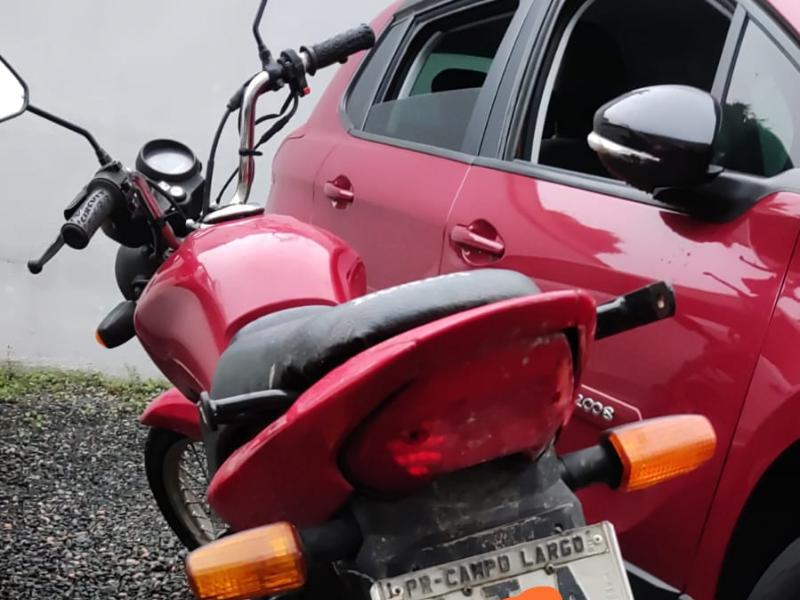 PM recupera motocicleta com alerta de furto no Itaqui de Cima em Campo Largo