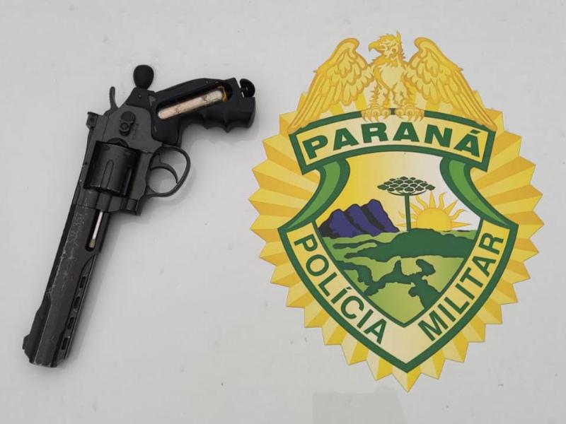 Arma utilizada no roubo em São Luiz do Purunã foi localizada por equipe da PM