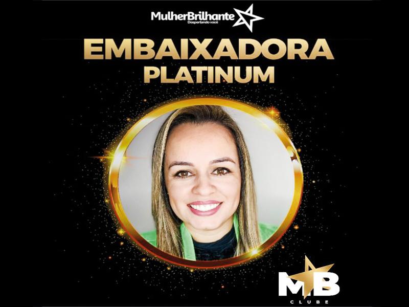 Luciana Lopes alcança status de Embaixadora Platinum  do Clube Mulher Brilhante em Campo Largo