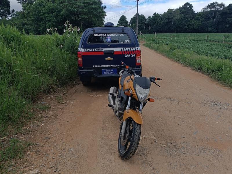 Motocicleta furtada é recuperada pela Guarda Municipal no bairro Águas Claras 