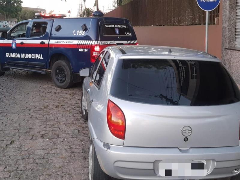 Guarda Municipal recupera veículo celta furtado no Oeste do estado com apoio do Ciosp