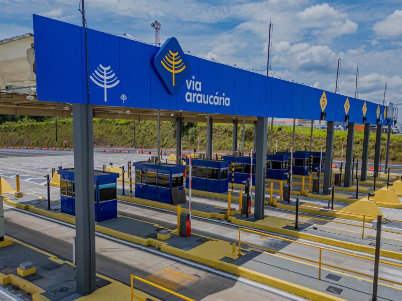Reajuste da tarifa nas praças da Via Araucária entra em vigor dia 28 de agosto