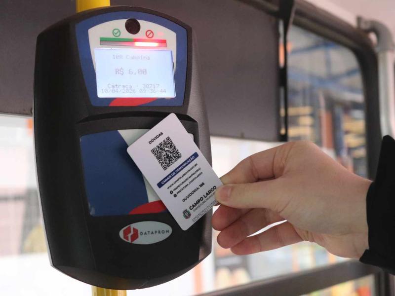 Campo Largo mantém tarifa do transporte e oferece passagens de R$ 1 aos domingos e feriados