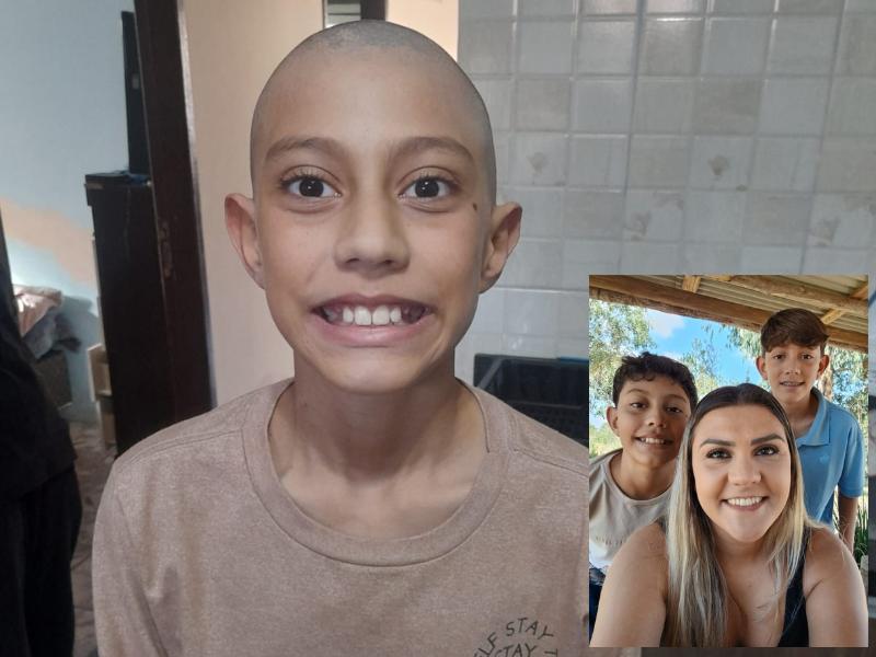 Aos 11 anos, Henrique enfrenta um tumor no quadril  e mobiliza corrente de solidariedade em Campo Largo