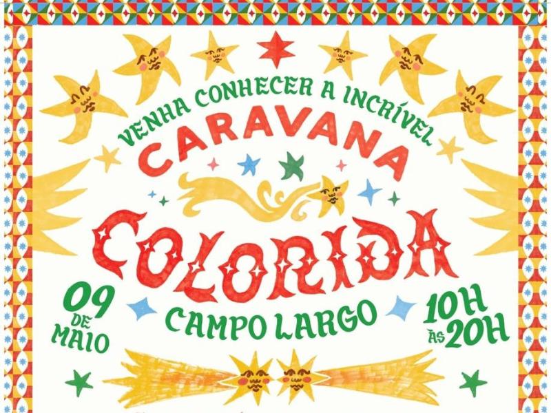 Caravana Colorida leva oficinas, teatro e cinema à Praça Getúlio Vargas em Campo Largo 