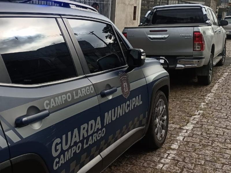 Guarda Municipal de Campo Largo recupera caminhonete furtada e prende suspeito na BR-277