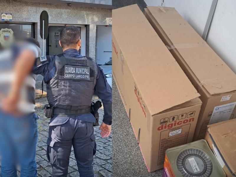 Suspeito de furtos é preso após ação integrada das forças de segurança