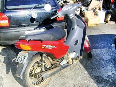 Policiais recuperam Biz com alerta de furto