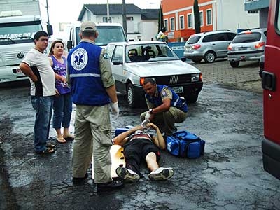 Vítima  de atropelamento na Aloísio Domanski
