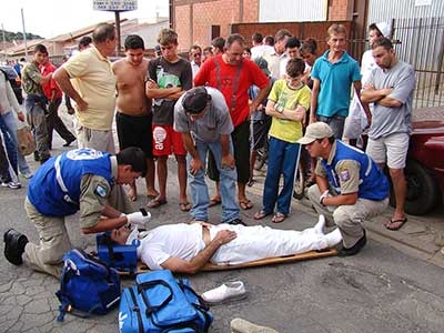 Vítima de queda 