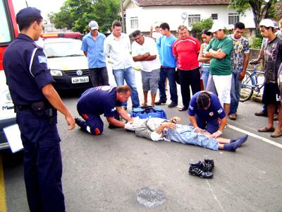 Motoboy sofre grave acidente no Bom Jesus