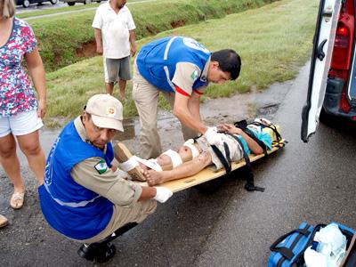 Siate socore vítima de atropelamento no km 118