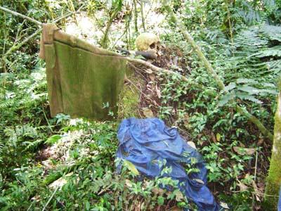 Ossada encontrada no Interior é recolhida
