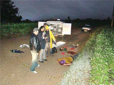Rapazes são executados com tiros 