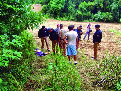 Trabalhador encontra corpo em plantação