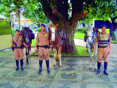 Batalhão de Eventos e Cavalaria realizam operação