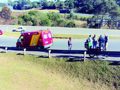 Siate socorre vítima de queda de moto na Rondinha