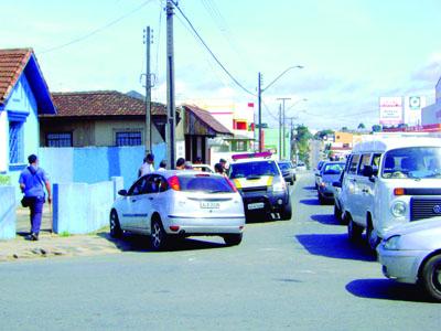 Acidente com danos materiais no Centro