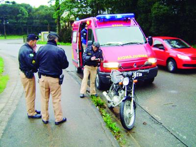 Siate socorre vítima de queda de moto