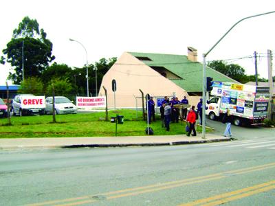 Guardas municipais fazem paralisação