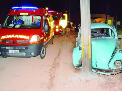 Homem ferido em acidente no Bom Jesus