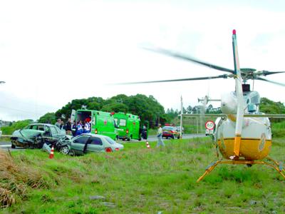 Adolescente ferida trazida para Campo Largo