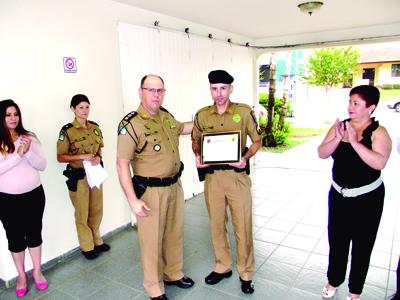 Homenagem ao policial militar do mês