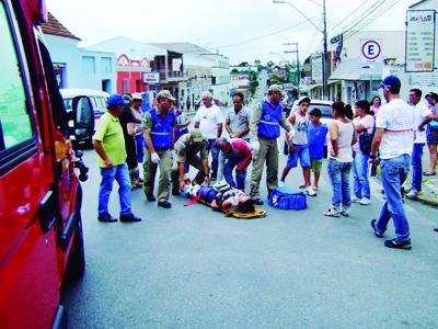 Mulher atropelada na Centenário