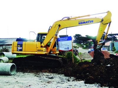 Obras de drenagem no Jardim Busmayer