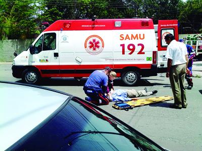 Aposentado atropelado na XV de Novembro