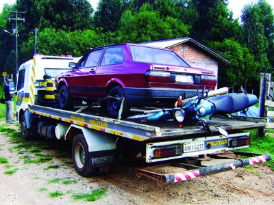 Carro furtado no Centro é  encontrado na Vila Dom Pedro