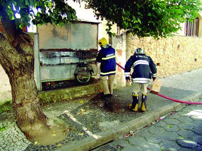 Banca de doces é destruída pelo fogo