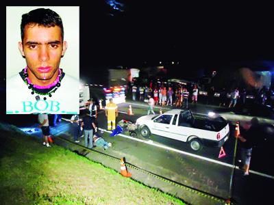 Motoqueiro morre em acidente 