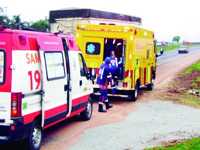 Acidente deixa jovem com graves ferimentos