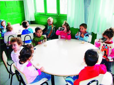 Projeto Alimentação  estimula crianças