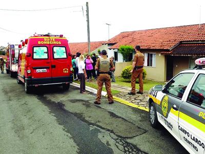 Suspeita de incêndio criminoso em Campo Largo