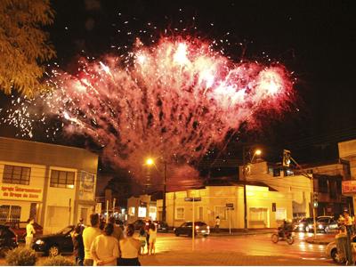 Show de Fogos no Natal da cidade