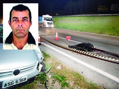 Motorista morre atropelado na BR-277