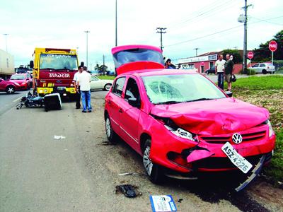 Segurança ferido em acidente na 277