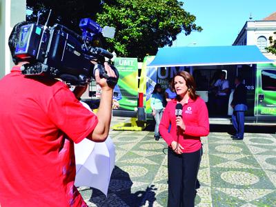 Redação Móvel da RPC TV em Campo Largo