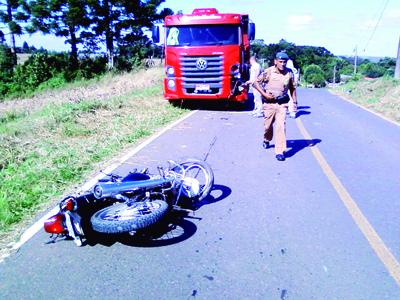 Motoqueiro gravemente ferido em Balsa Nova