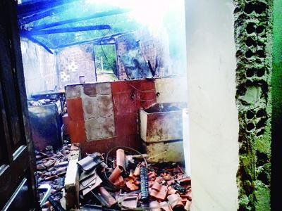 Família perde tudo em incêndio