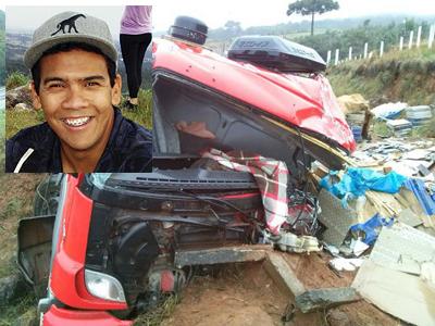 Campo-larguense morre em acidente entre Caminhões  