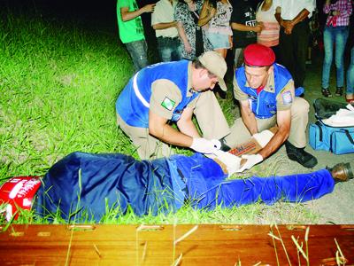 Motoqueiro ferido em colisão 