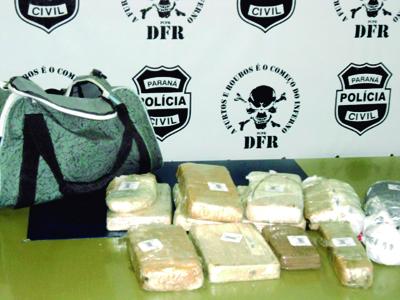 Policiais apreendem cocaína pura 