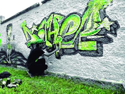 Graffiteiro de Campo Largo no Cor e Ação em Ponta Grossa 